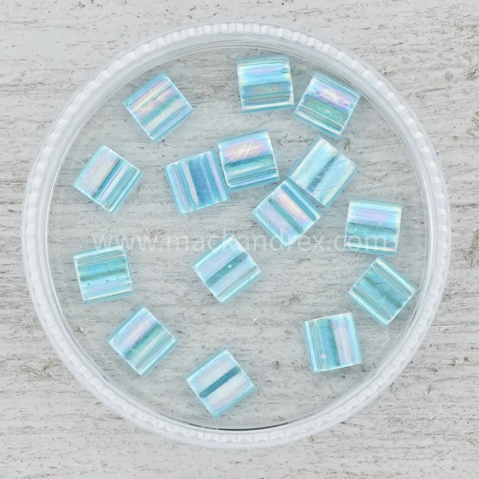 0260 Tila Beads - Blue Topaz Rainbow
