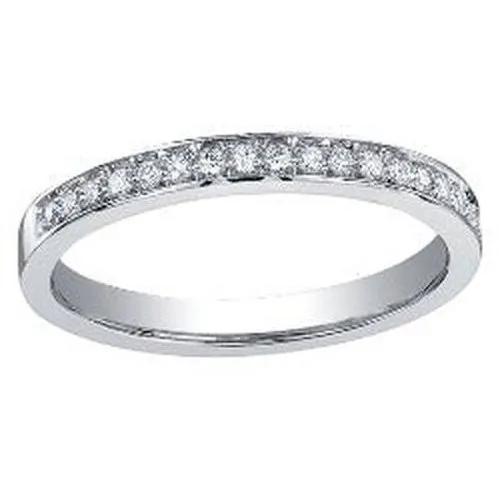 .12ct pavé (claw) Set Wedding band