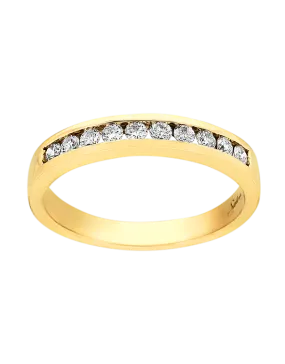 18ct Yellow Gold Diamond Set Wedding Band - 749651