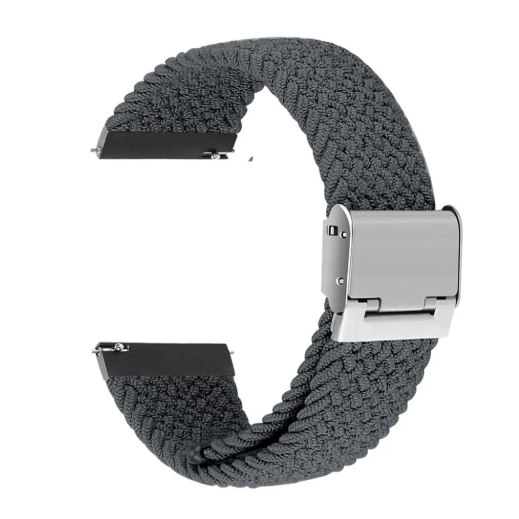 22mm Universal elastic nylon watch strap - Grey