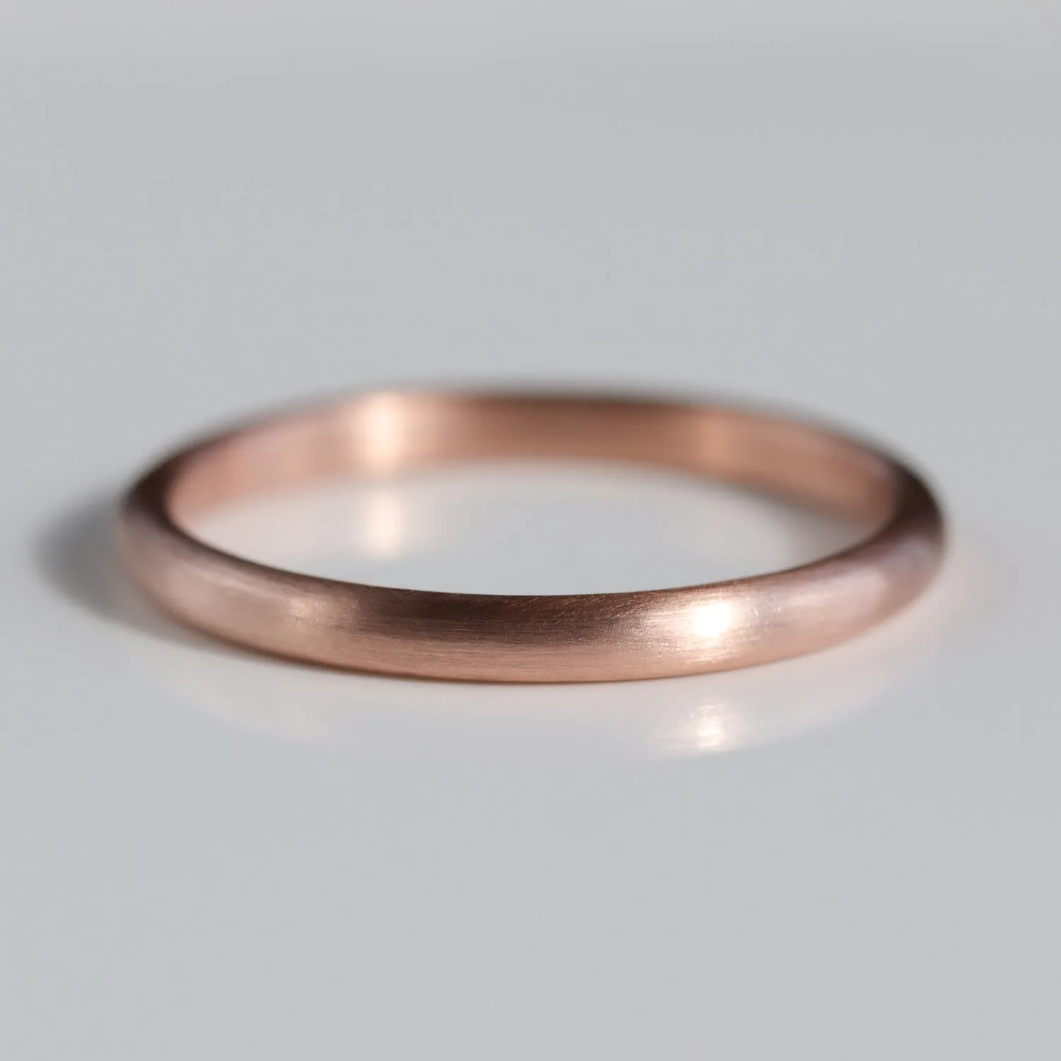2x1.5mm 14k Rose Gold Classic Band