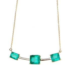 5.54 Carat Colombian Emerald Necklace