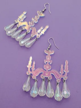 Acrylic Chandelier Dangle Earrings