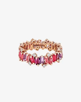 Amalfi Burst Red Mix Eternity Band