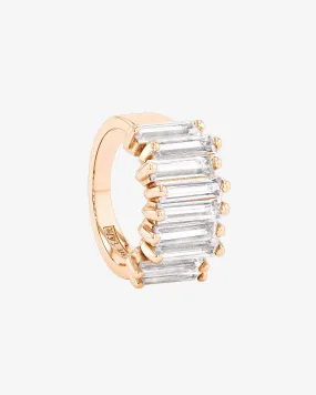 Amalfi White Topaz Stacker Half Band