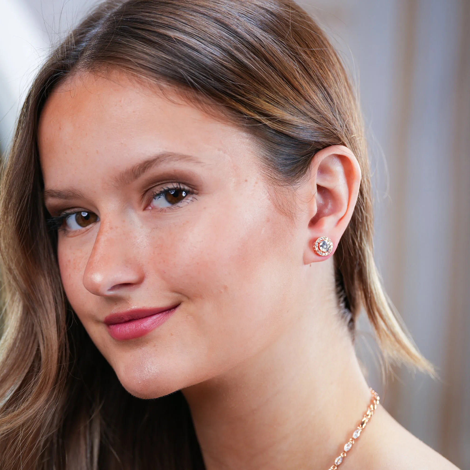 Amy - Crystal Bridal Studs