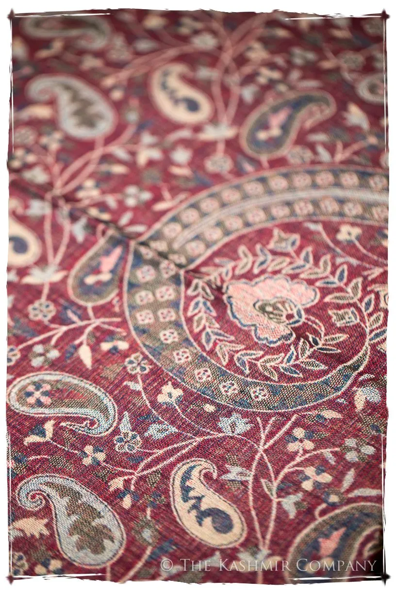 Annamaria Paisley Reversible Kashmir Wool Scarf