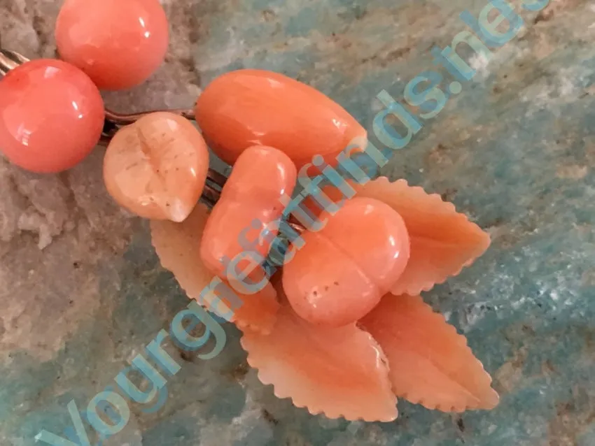 Antique Carved Coral Pendant