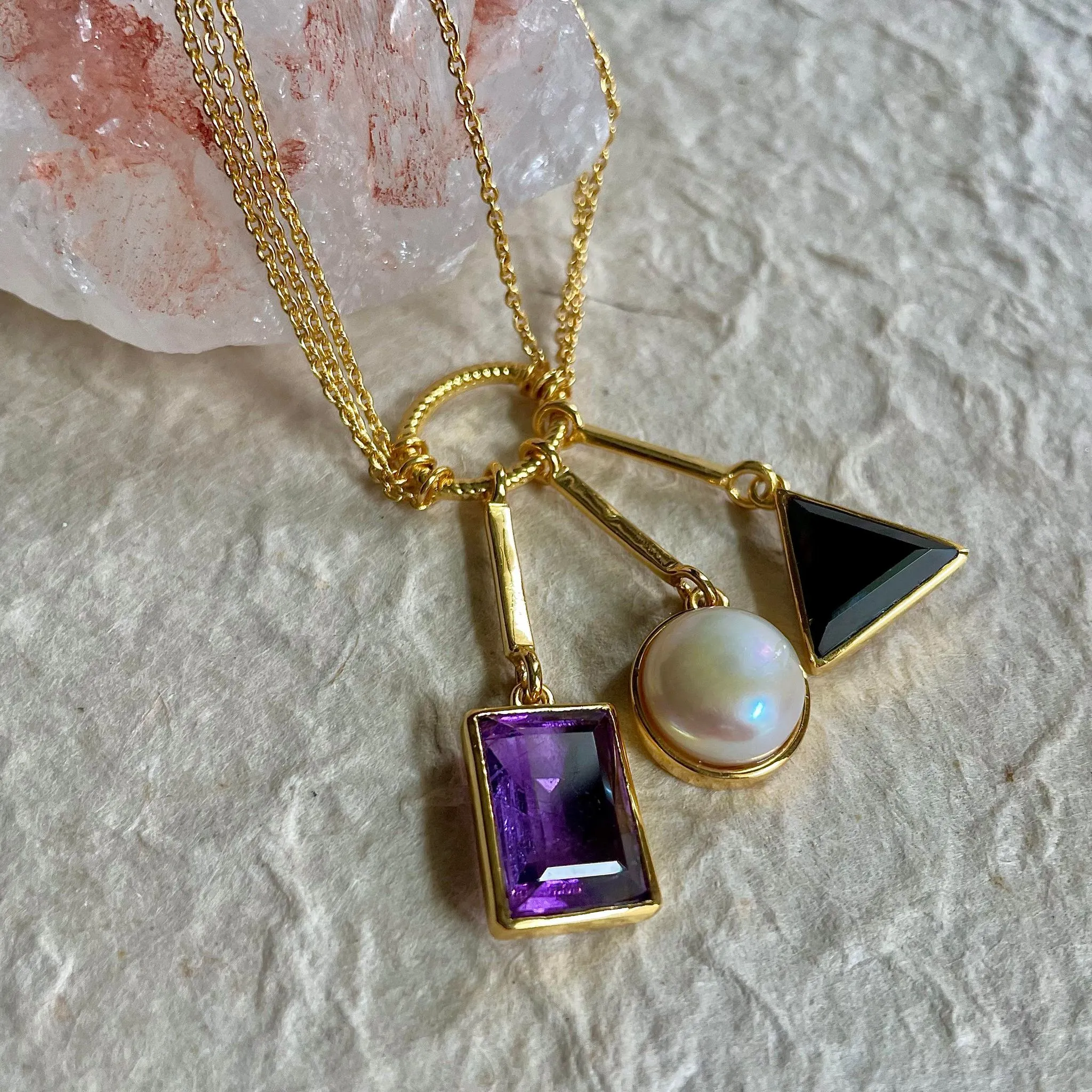 Aphrodite Necklace With Amethyst - BACK IN STOCK