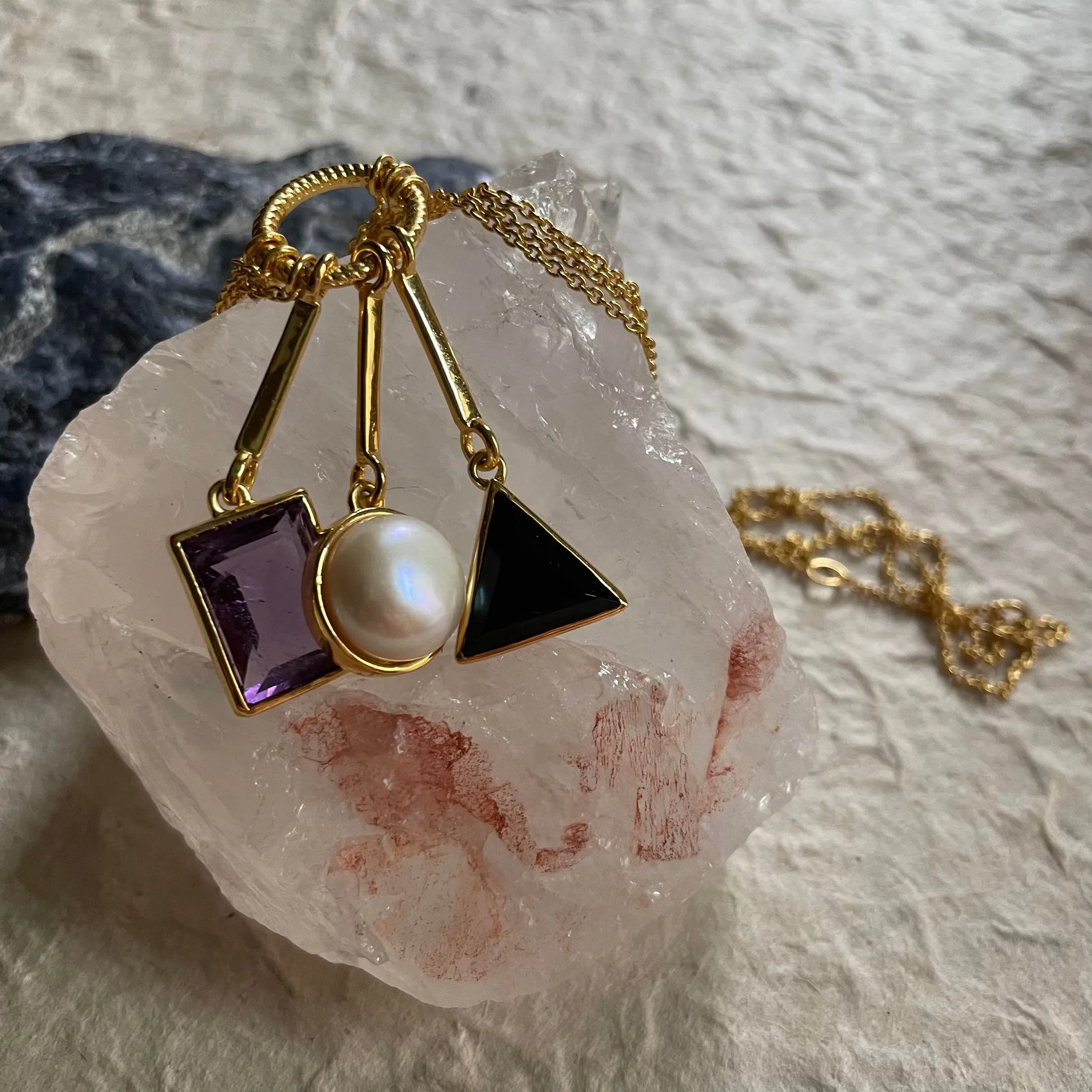 Aphrodite Necklace With Amethyst - BACK IN STOCK