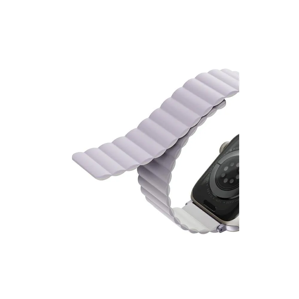 Apple Watch (38/40/SE/41/42mm) UNIQ Revix Magnetisk Vendbar Urrem - Lilla / Hvid