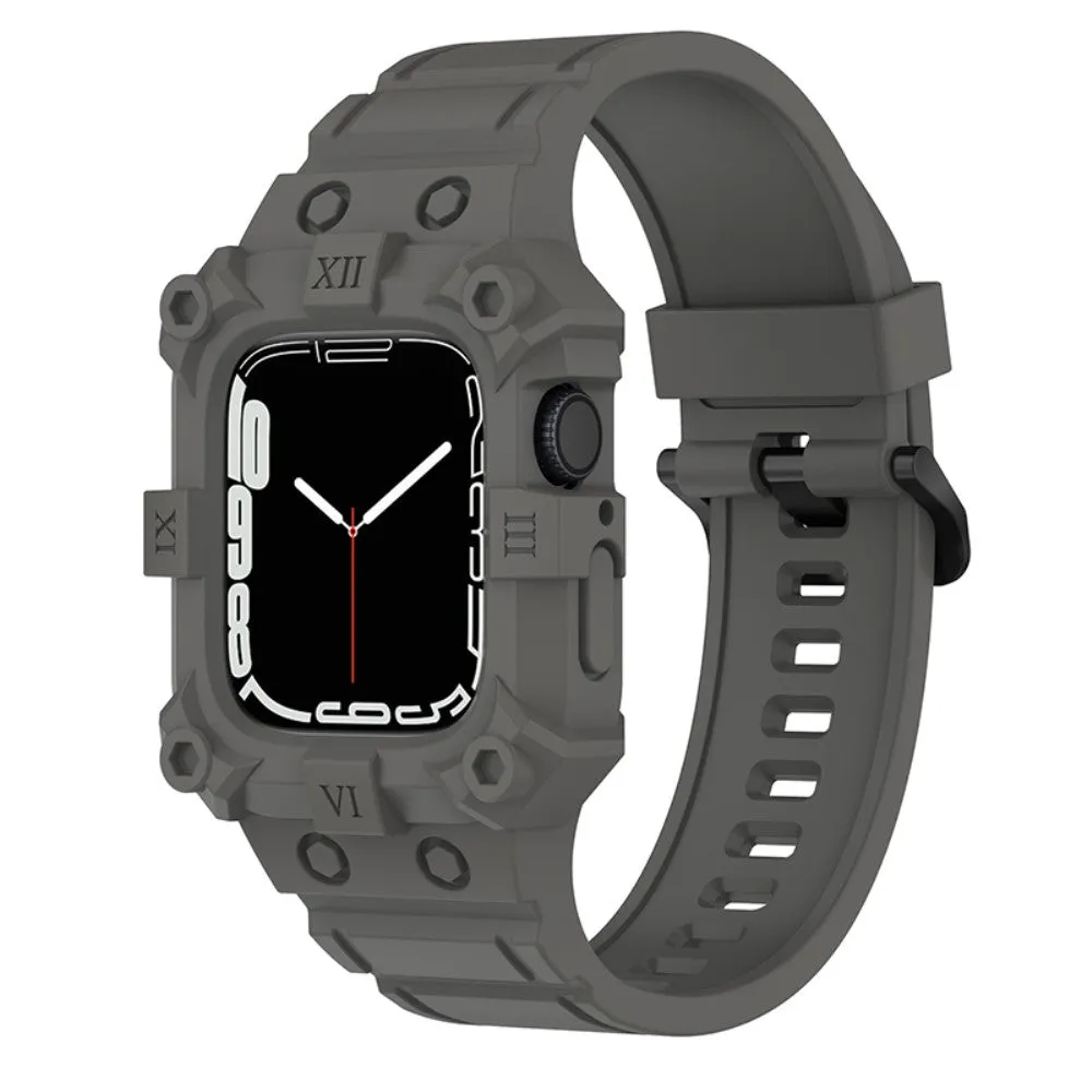 Apple Watch (41mm) cool silicone watch strap   cover - Grey
