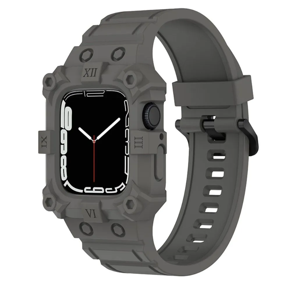 Apple Watch (41mm) cool silicone watch strap   cover - Grey