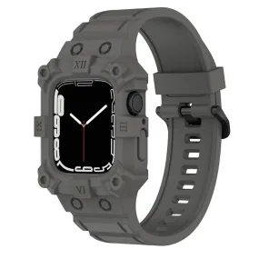 Apple Watch (41mm) cool silicone watch strap   cover - Grey
