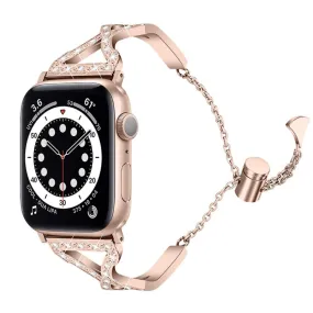 Apple Watch (41mm) rhinestone 304 stainless steel watch strap - Gold