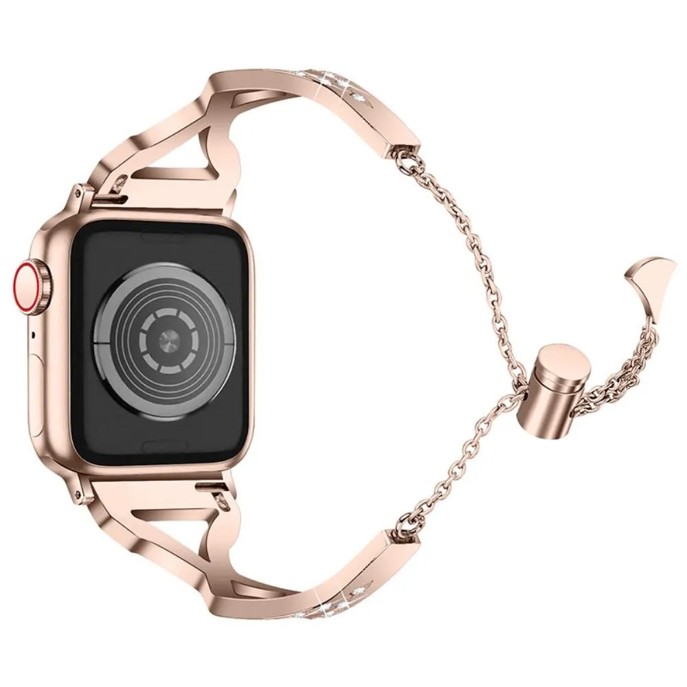 Apple Watch (41mm) rhinestone 304 stainless steel watch strap - Gold