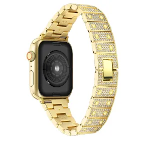Apple Watch (41mm) rhinestone décor watch strap - Gold