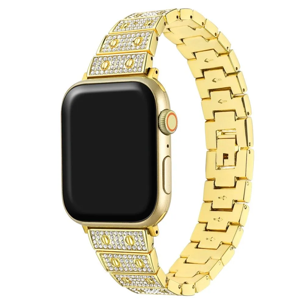 Apple Watch (41mm) rhinestone décor watch strap - Gold