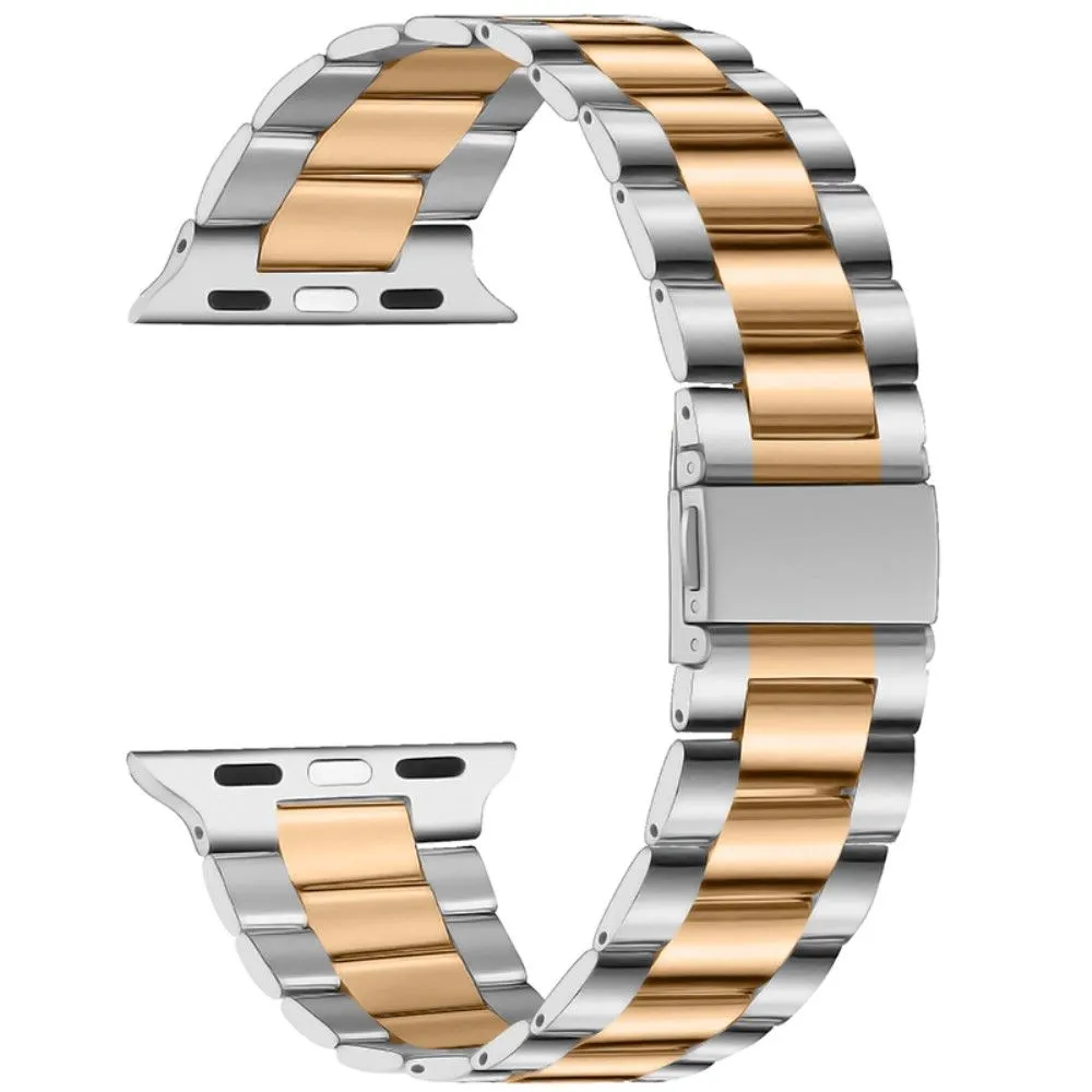 Apple Watch (45mm) stainless steel watch strap - Silver / Gold