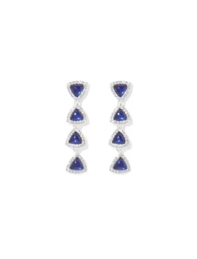 Arielle Dia Dainty Tri Drop Earrings