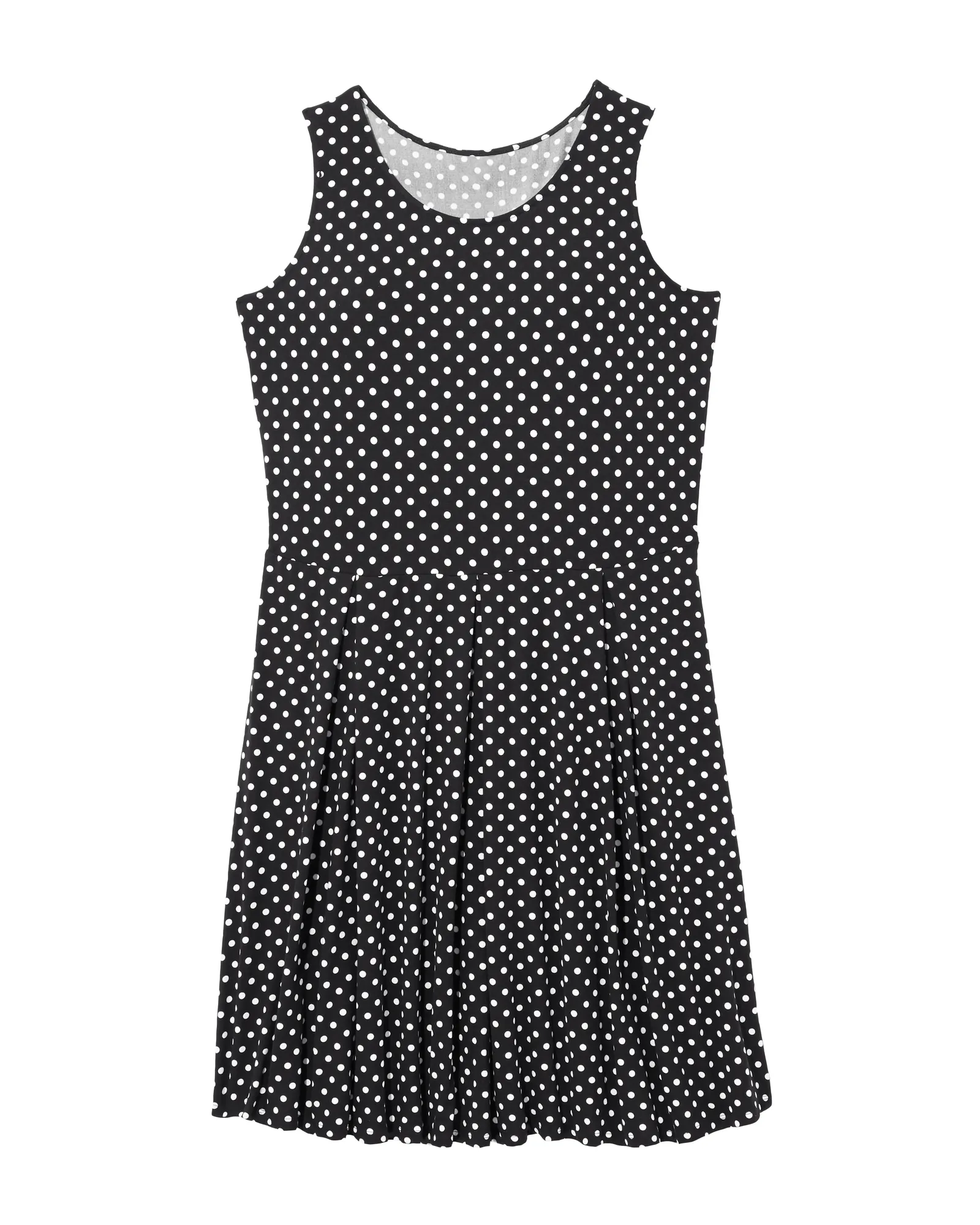 Aurora Sleeveless Fit and Flare Dress | Black / White