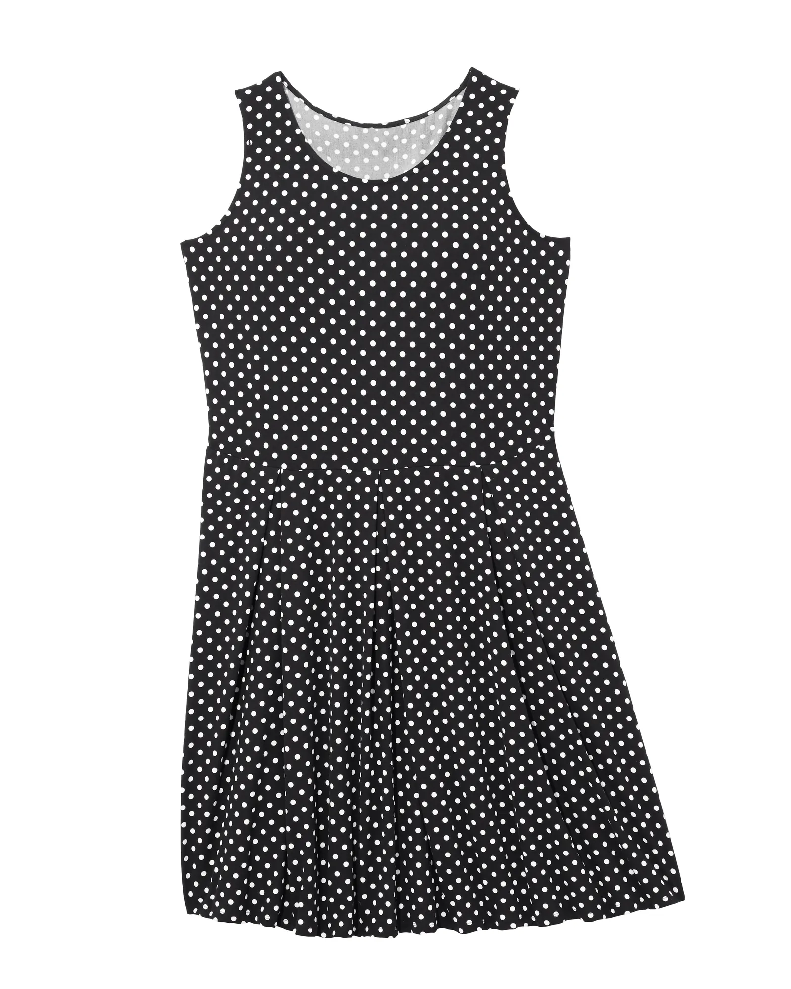 Aurora Sleeveless Fit and Flare Dress | Black / White