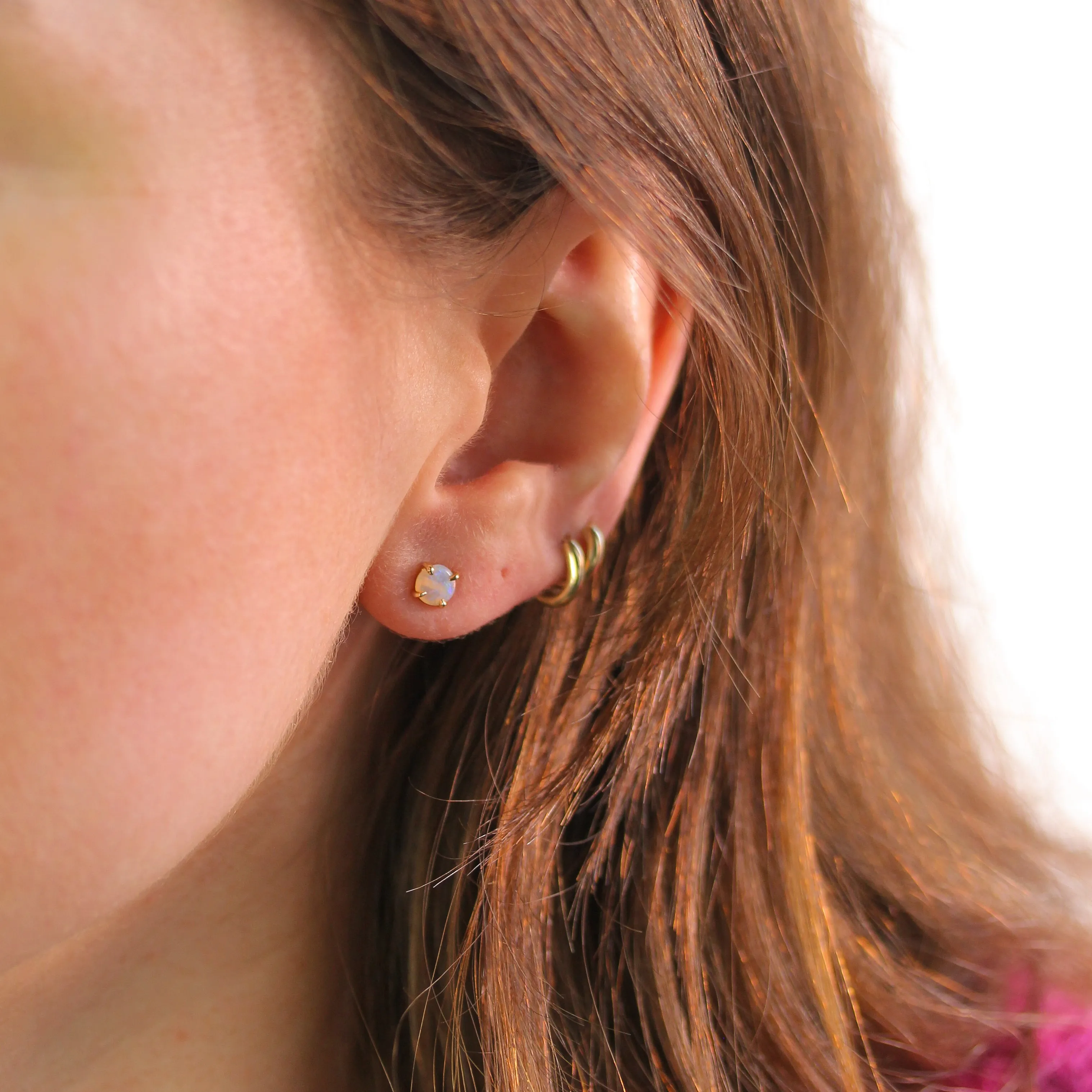 Australian Opal Stud Earrings