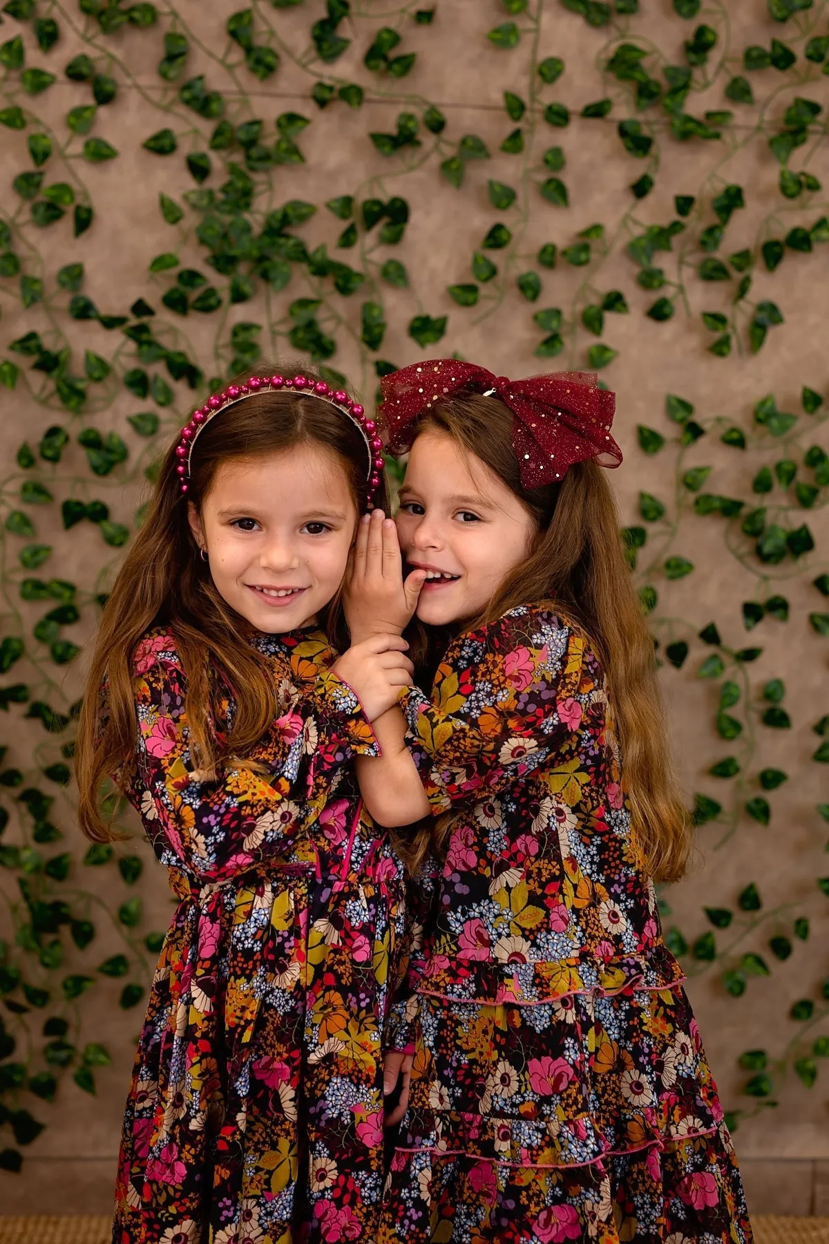 Ava Dot Headband - Rust