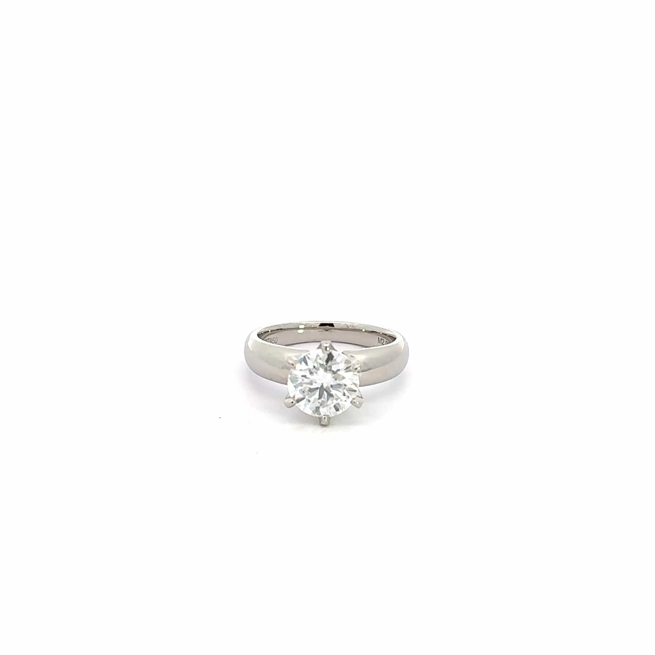 Baikalla™ Platinum Moissanite Wedding Ring