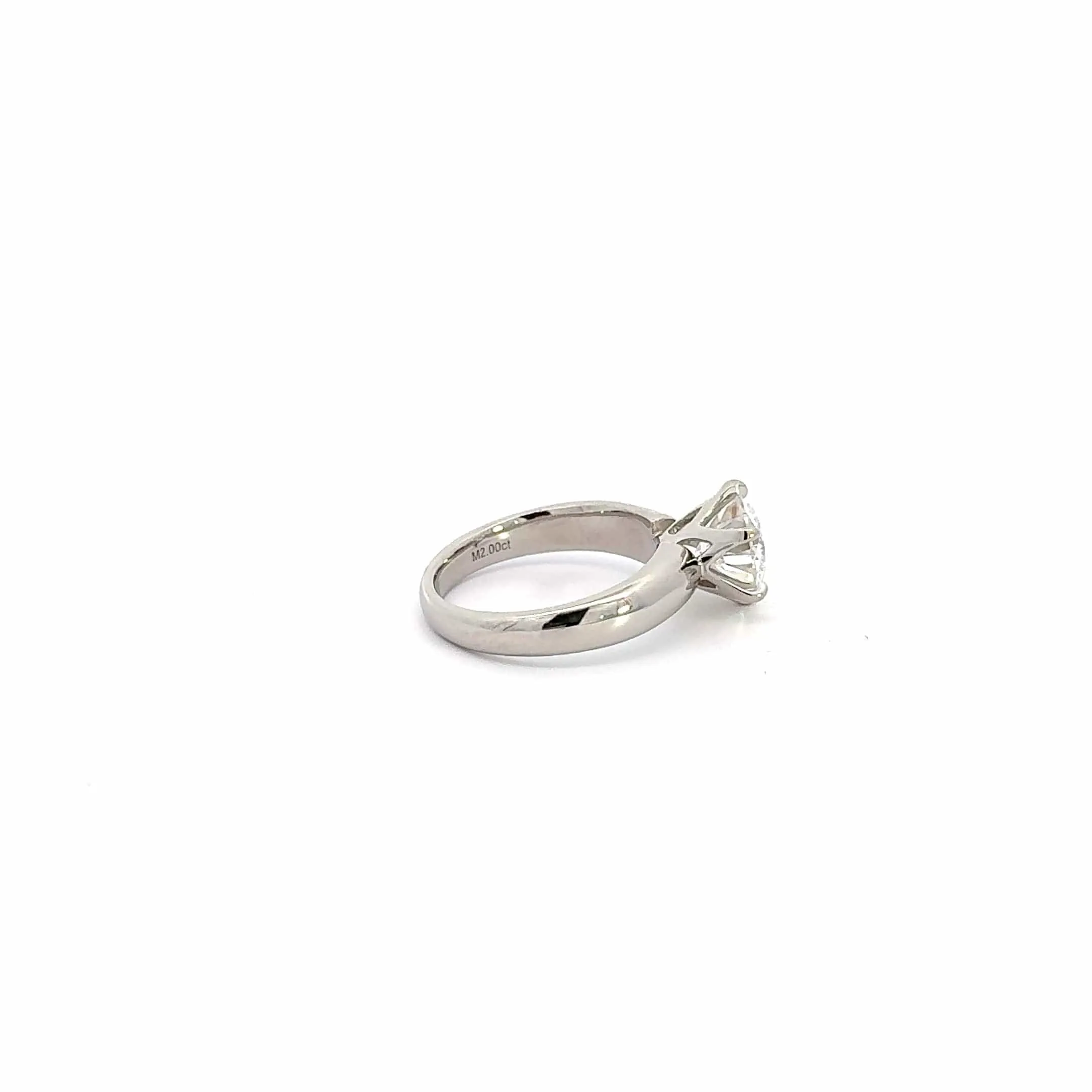 Baikalla™ Platinum Moissanite Wedding Ring