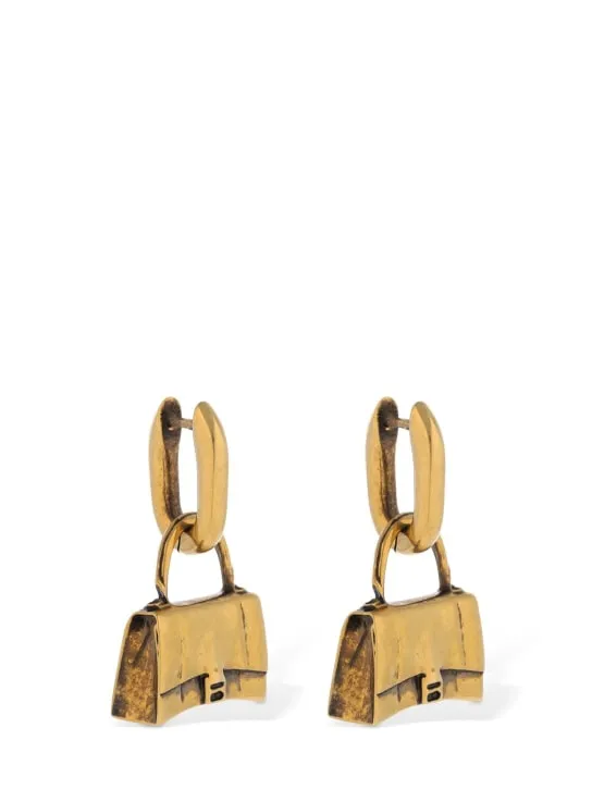 Balenciaga   Bag brass earrings 
