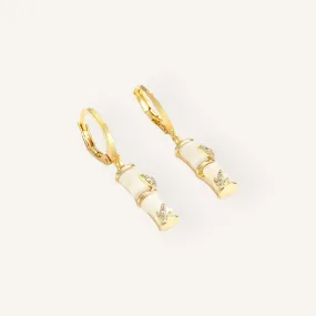 Bamboo Pendant Earrings
