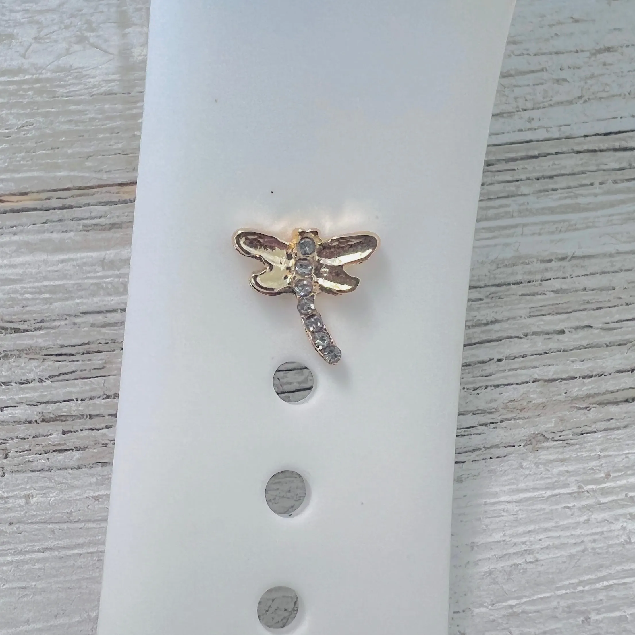 Band Charms 1pc. Bling Dragonfly