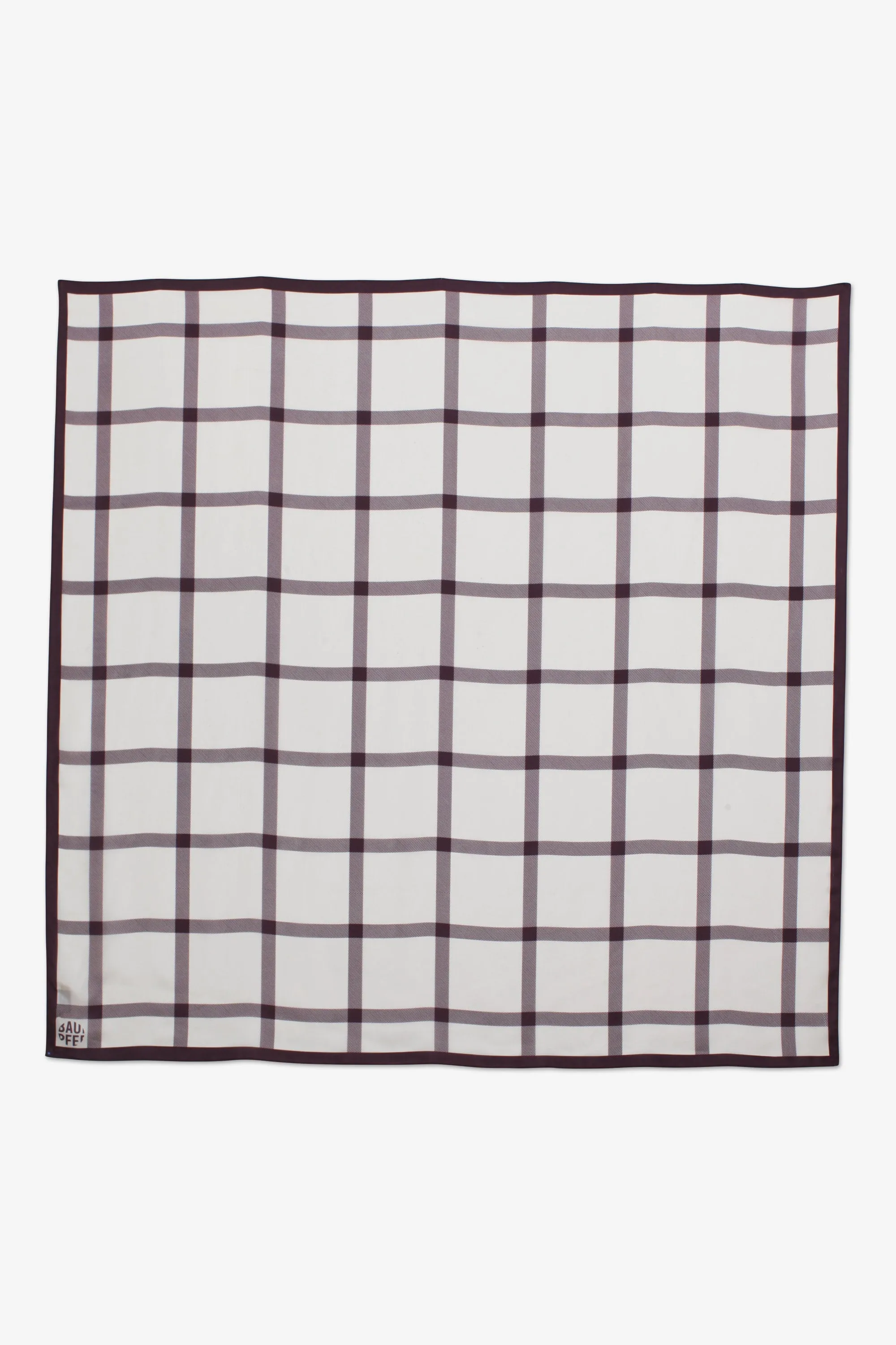 Baum und Pferdgarten - Lacey Scarf in Creamy Wine Check