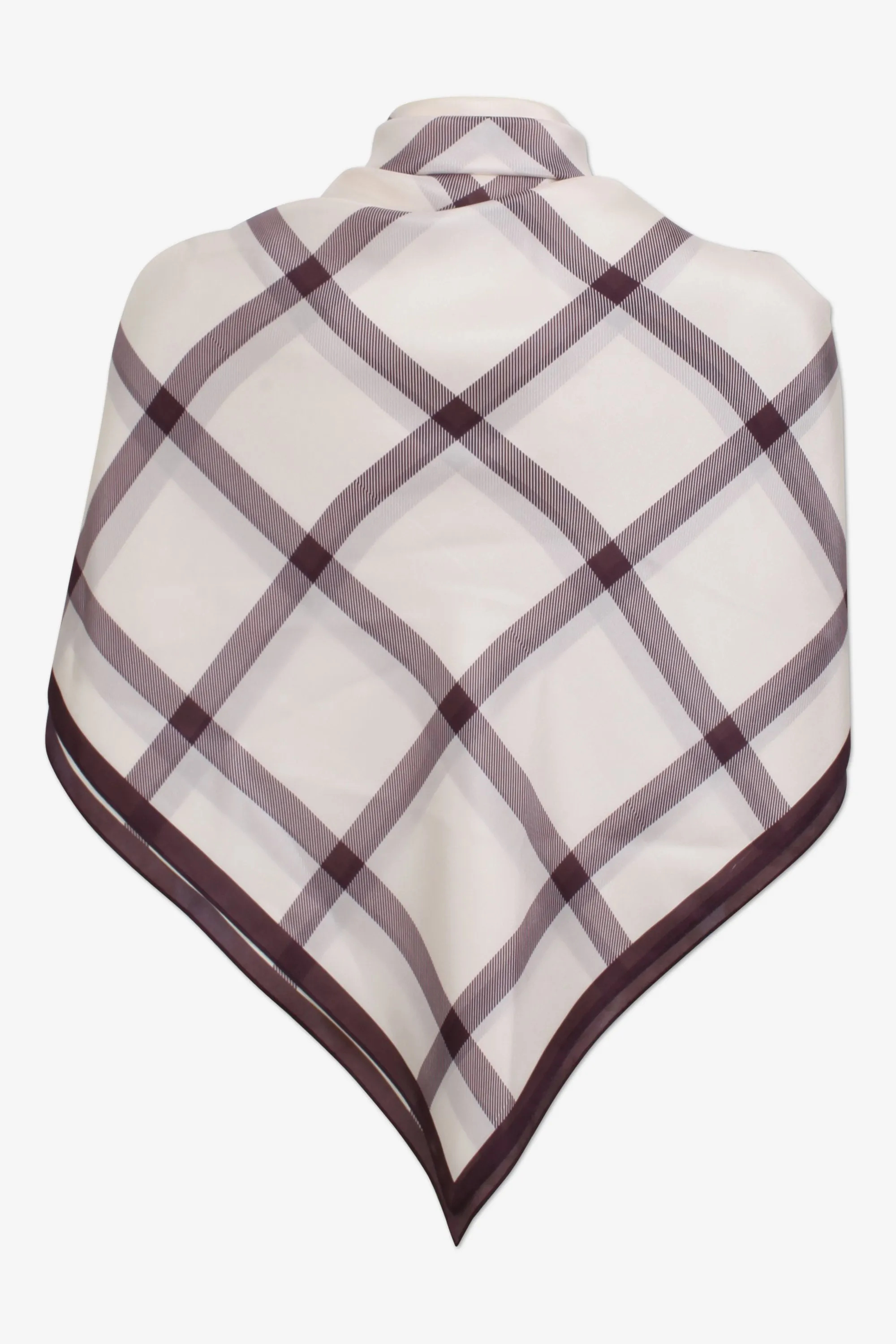 Baum und Pferdgarten - Lacey Scarf in Creamy Wine Check