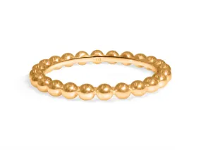 Beaded Rose Gold Ring