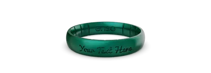 Birthstone Classic Thin Silicone Ring - Emerald