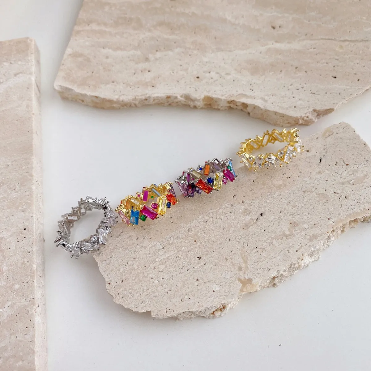 Blend Rainbow Eternity Ring