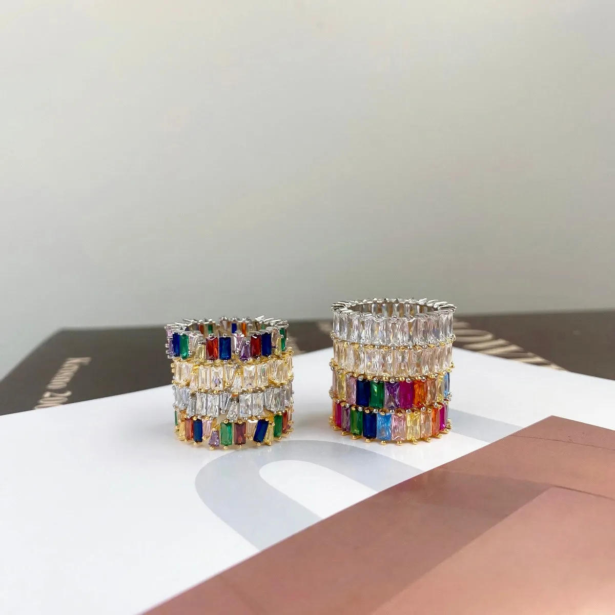 Blend Rainbow Eternity Ring