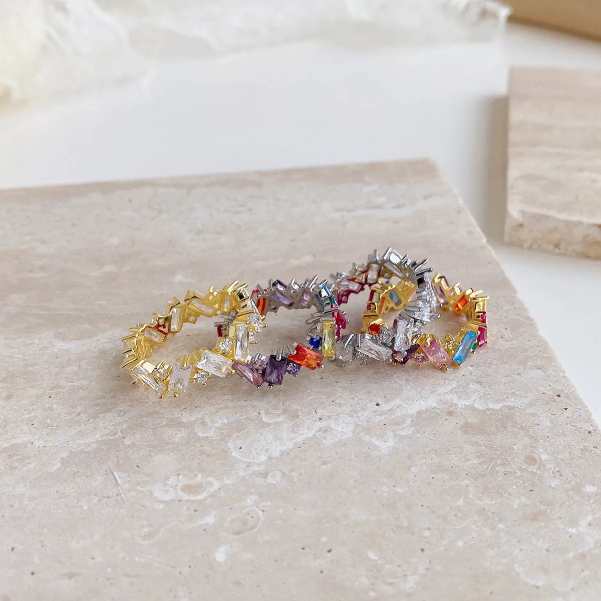 Blend Rainbow Eternity Ring