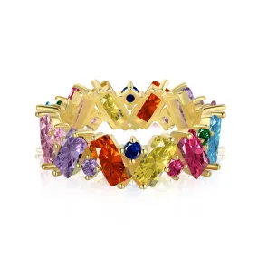 Blend Rainbow Eternity Ring