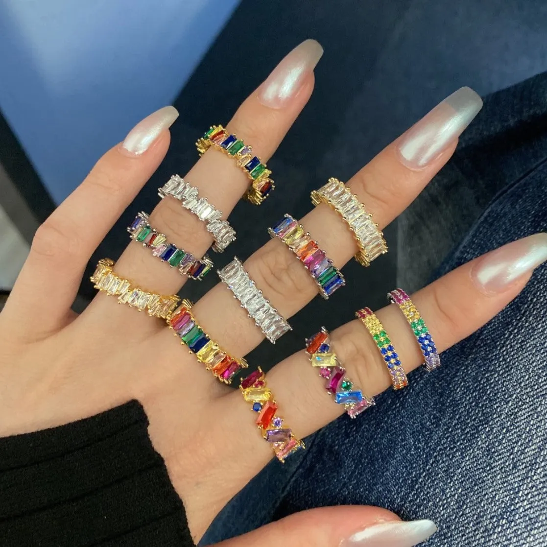 Blend Rainbow Eternity Ring