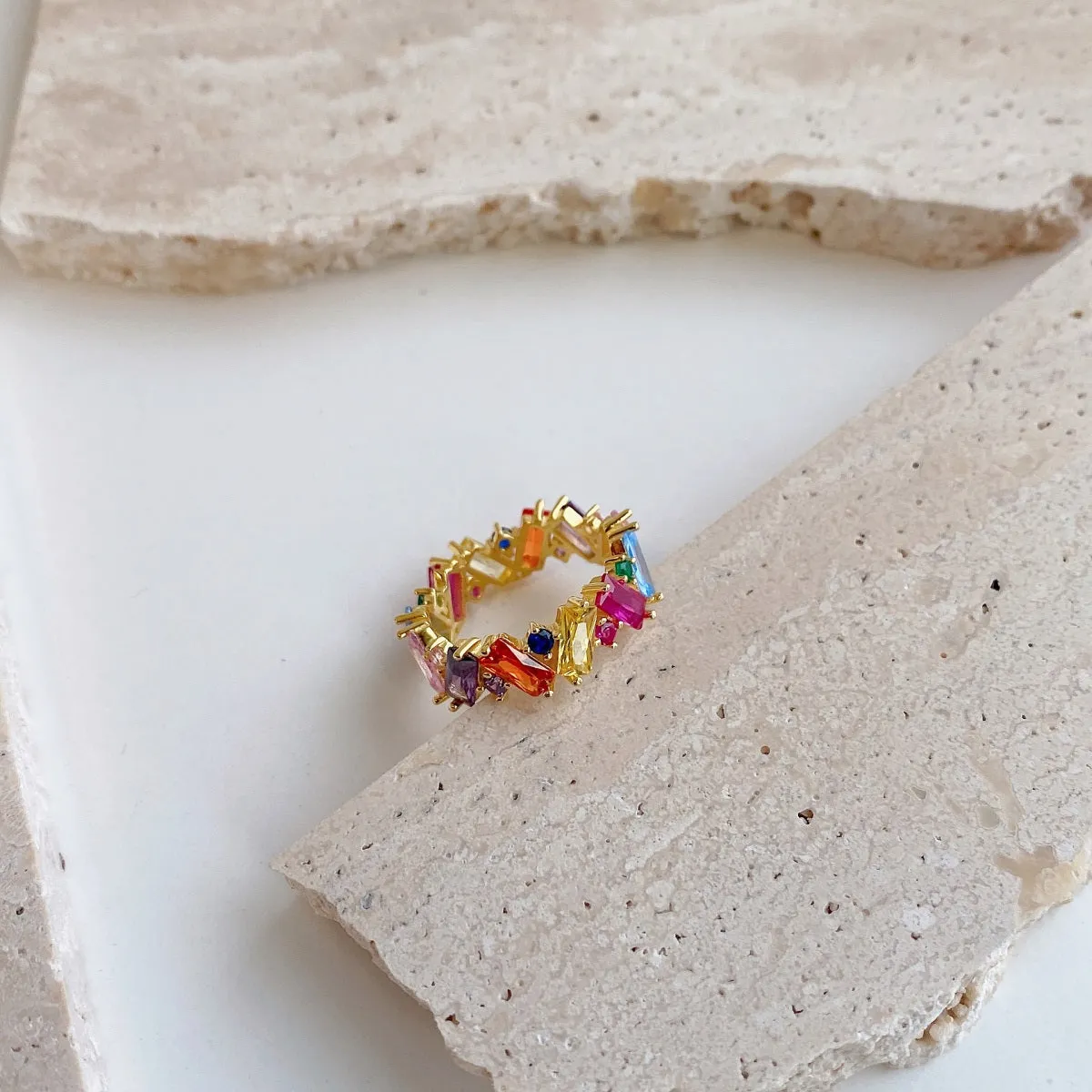 Blend Rainbow Eternity Ring