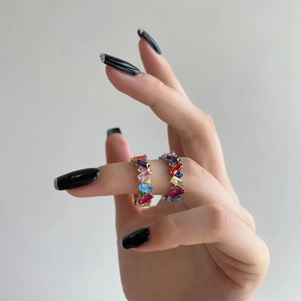 Blend Rainbow Eternity Ring