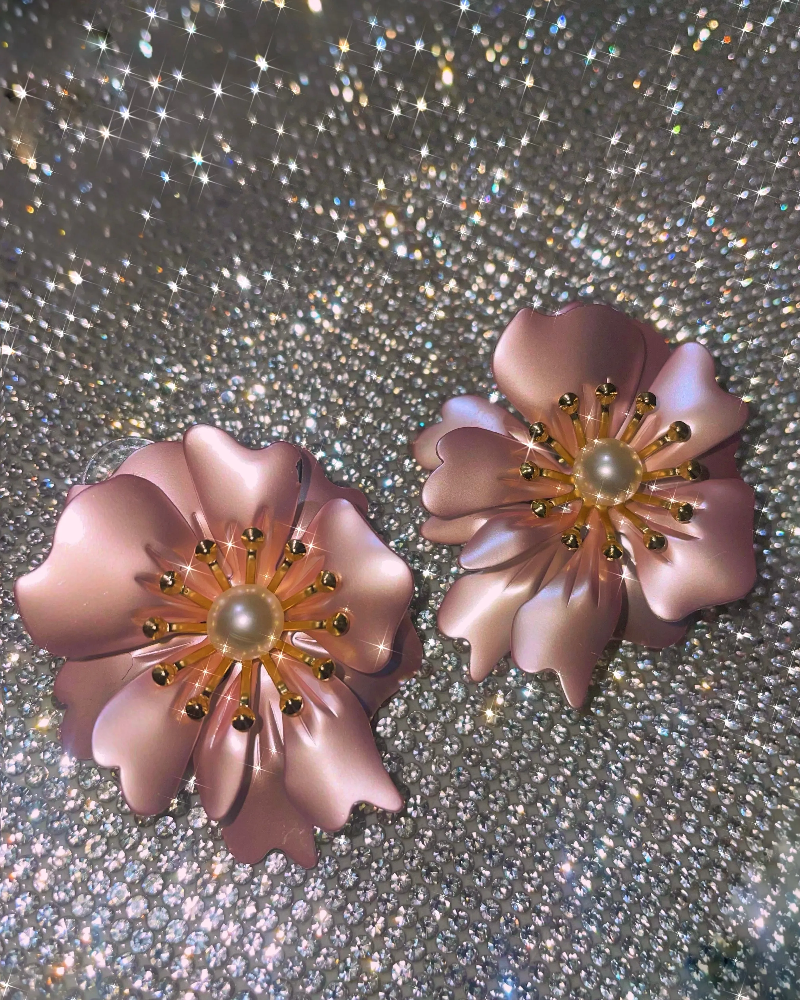 Blush Floral Earrings