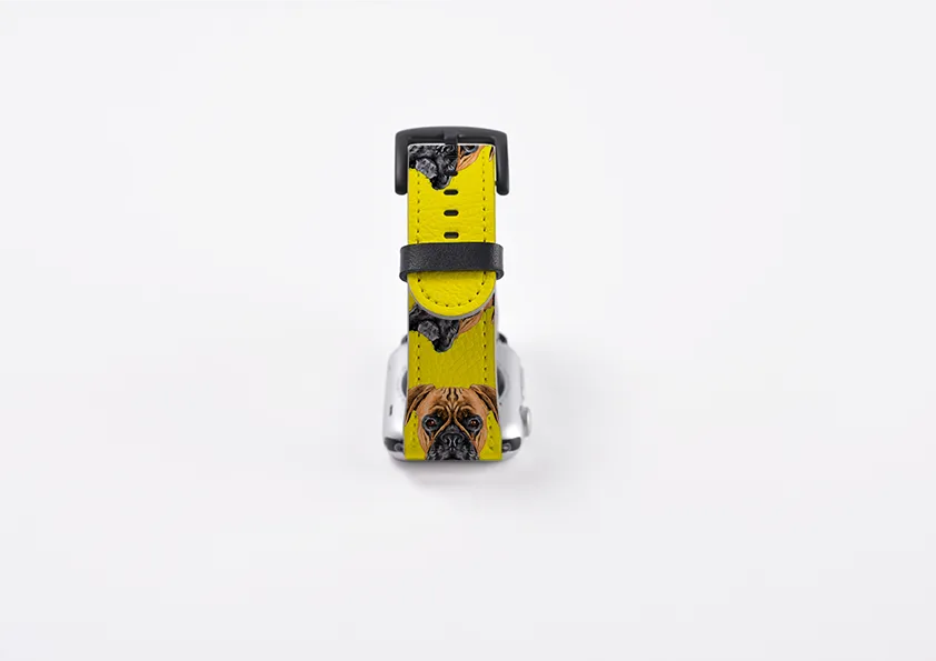 Boxer Mell Yellow Apple Watch Strap