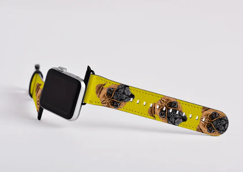 Boxer Mell Yellow Apple Watch Strap
