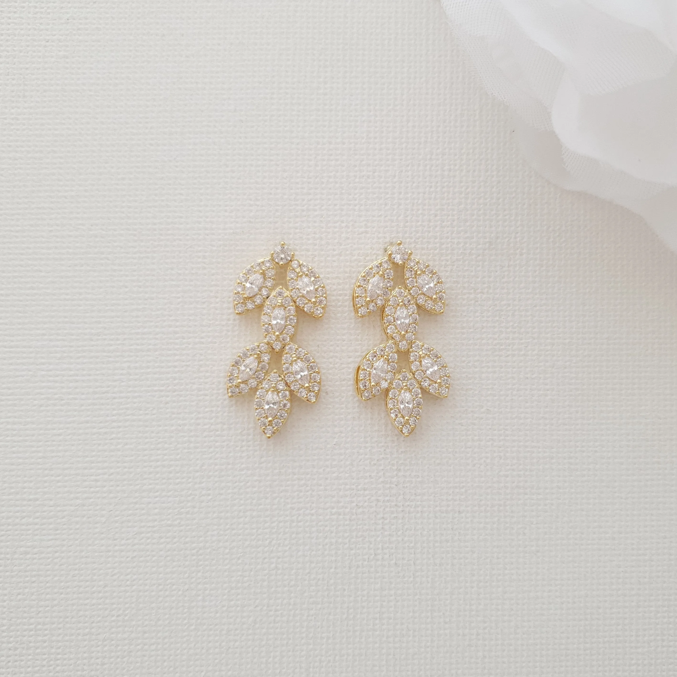 Bracelet Necklace & Stud Earrings Set for Brides & Bridal Party-Abby