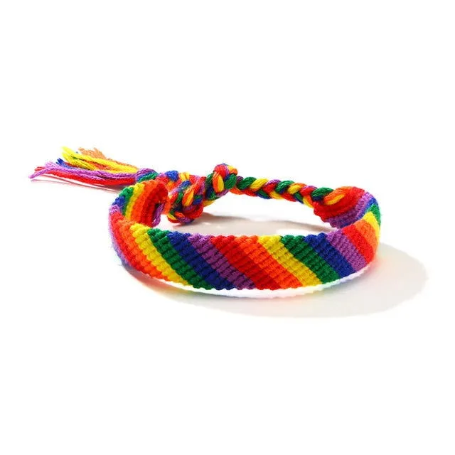 Bracelets LGBT Pride Unisex braided rainbow bracelet - 11 variants