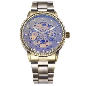 Bronze Skeleton Men's Watch